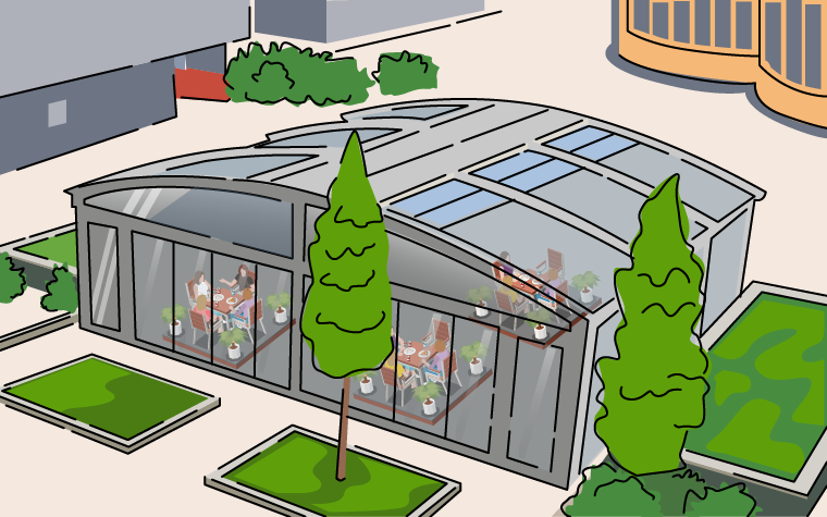 Eating out: How school dining canopies can help overcrowded schools