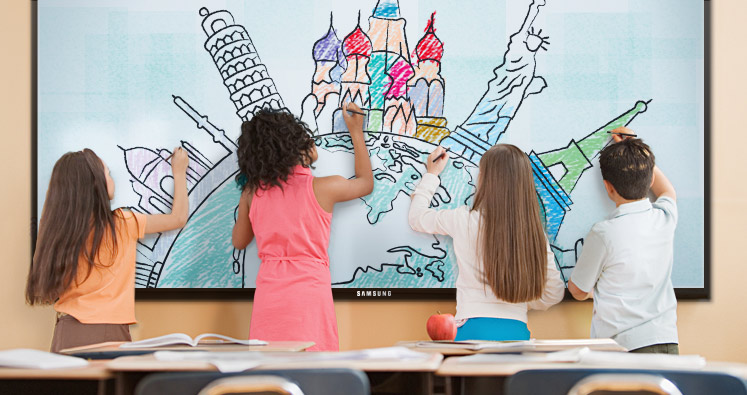 Forget projectors or interactive whiteboards. Large format interactive screens are the future!