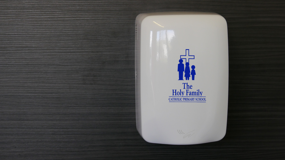 Personalise your school’s new Ultra Eco hand dryers with Utility Rentals